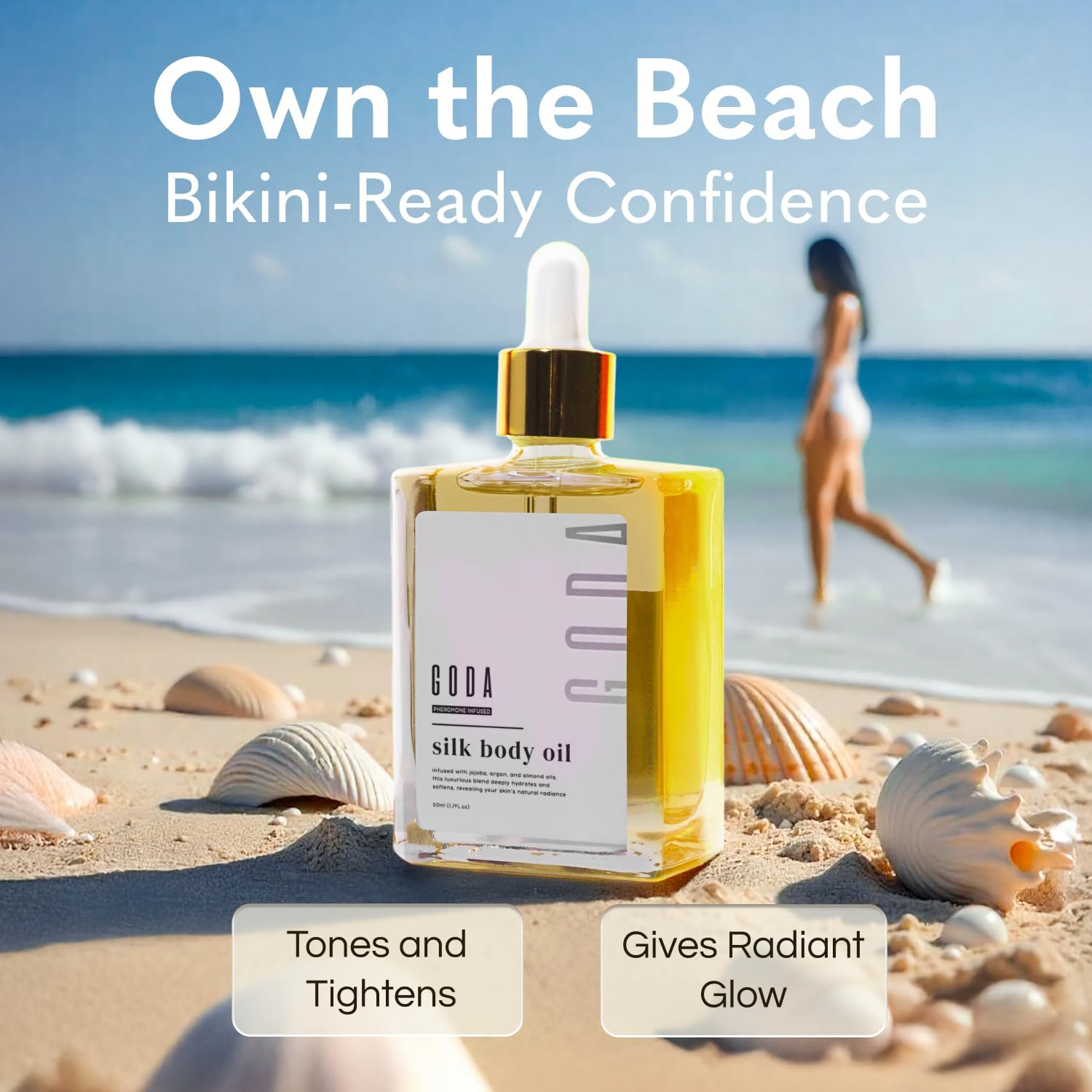 GODA for her ＋　GODA silk body oil セット GODA Silk Body Oil Women - Firming Anti Aging Moisturizing Formula